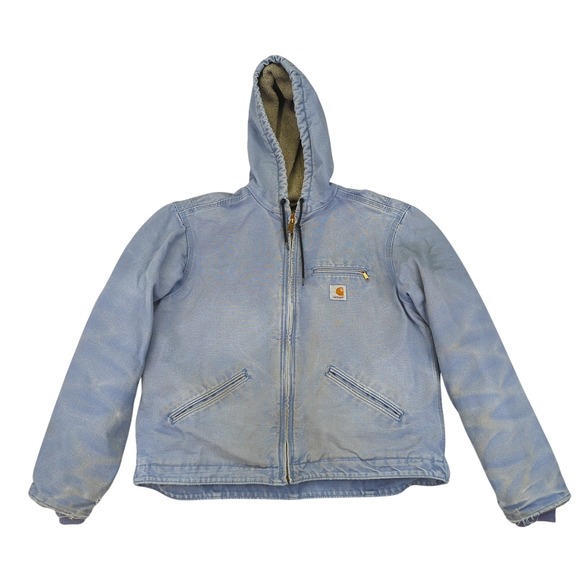 Carhartt WJ141 CUB Women's Sandstone Sierra Jacket Sherpa Workwear Utility Large - Picture 1 of 12